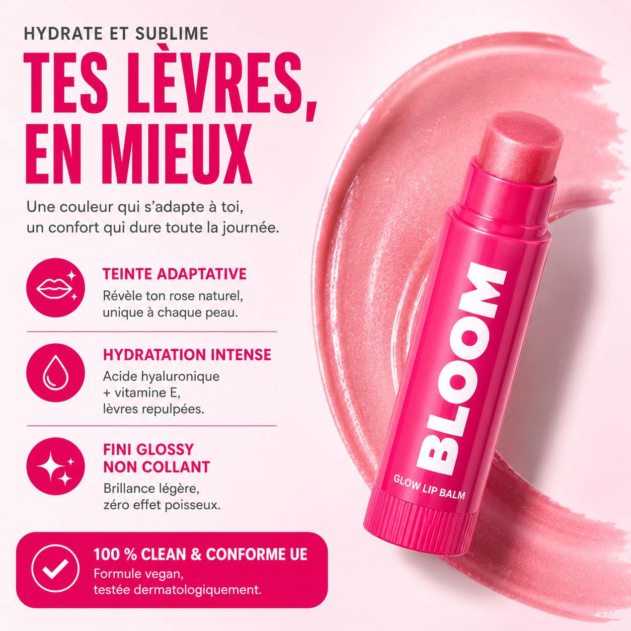 Bloom™ — Le Rouge à Lèvres pH qui Révèle TA Teinte