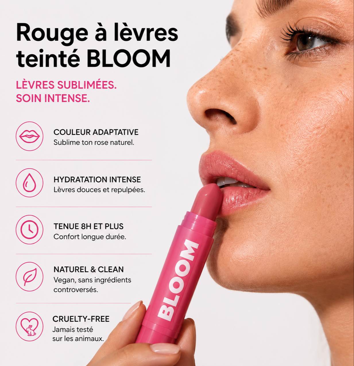 Bloom™ — Le Rouge à Lèvres pH qui Révèle TA Teinte